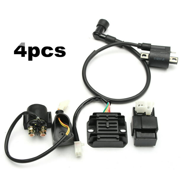 EXAUTOPONE Ignition Coil Starter Relay Rectifier Regulator CDI Unit Box Repair Kit Compatible with Chinese ATV Quad 150cc 200cc 250cc Car Accessories 